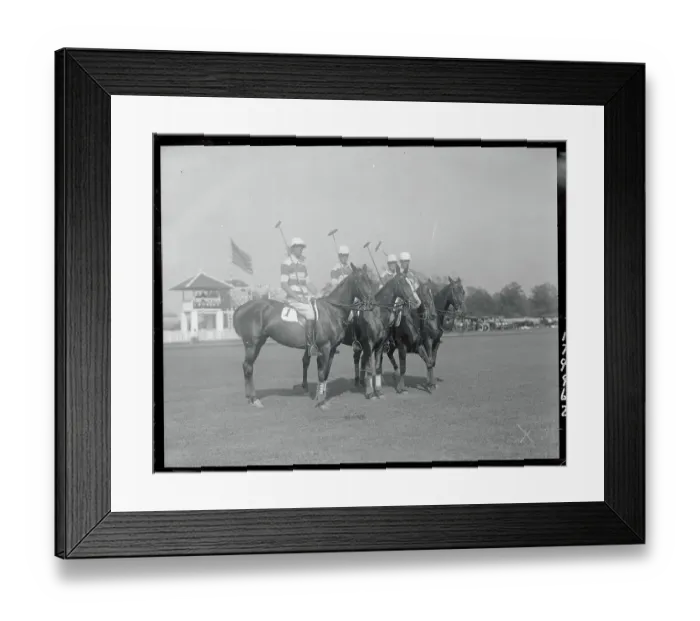 Framed Print : Polo Players On Horseback Framed Print : Polo Players On Horseback
