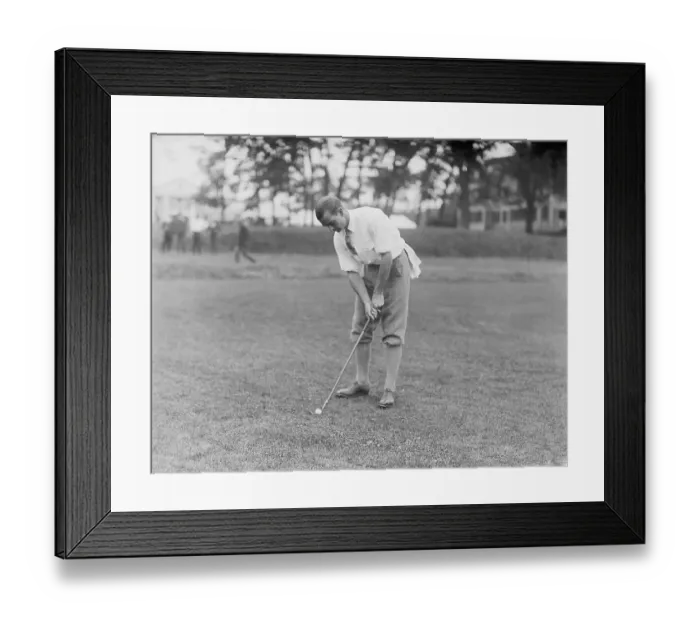 Framed Print : Jesse Sweetser in Golfing Position Framed Print : Jesse Sweetser in Golfing Position