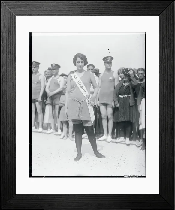 Framed Print : Beauty Pageant Winner Posing Outdoors Framed Print : Beauty Pageant Winner Posing Outdoors