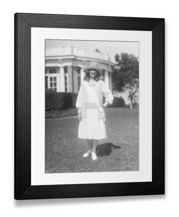 Framed Print : Miss America Margaret Gorman In Street C Framed Print : Miss America Margaret Gorman In Street C