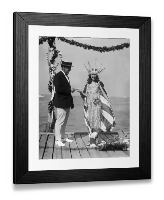 Framed Print : Margret Gorman Receives the Key Framed Print : Margret Gorman Receives the Key