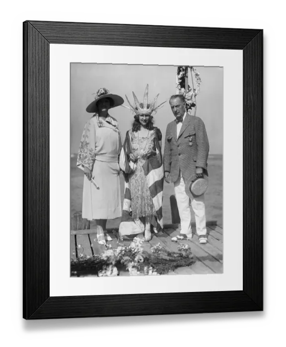 Framed Print : Pageant Attendees Posing Outdoors Framed Print : Pageant Attendees Posing Outdoors