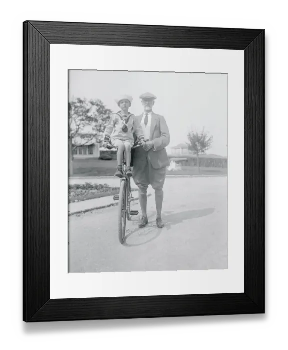 Framed Print : Father and Son in 1922 Framed Print : Father and Son in 1922