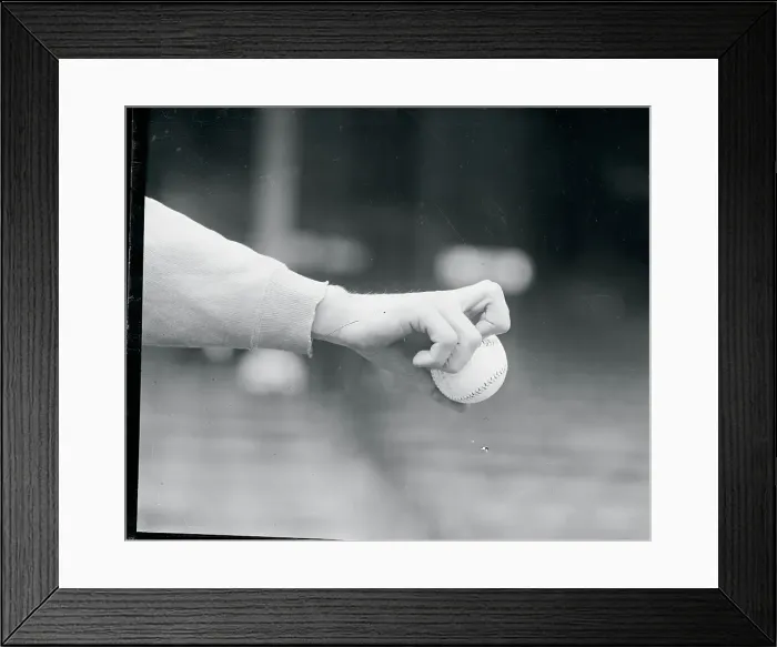 Framed Print : Hand Gripping Baseball Framed Print : Hand Gripping Baseball