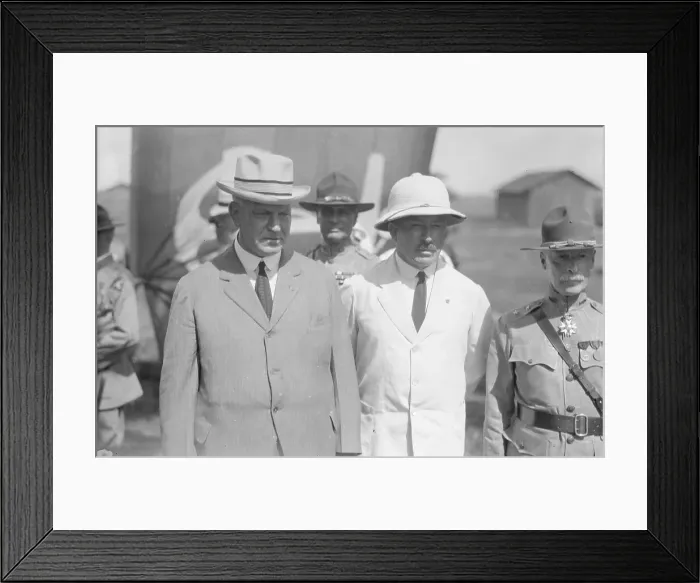 Framed Print : Edwin Denby with Leonard Wood Framed Print : Edwin Denby with Leonard Wood
