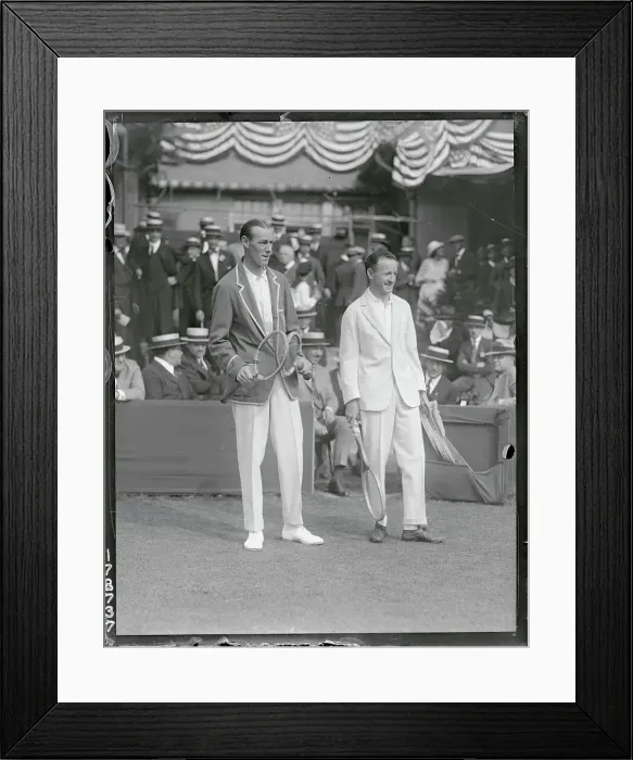 Framed Print : Tennis Players in 1922 Framed Print : Tennis Players in 1922