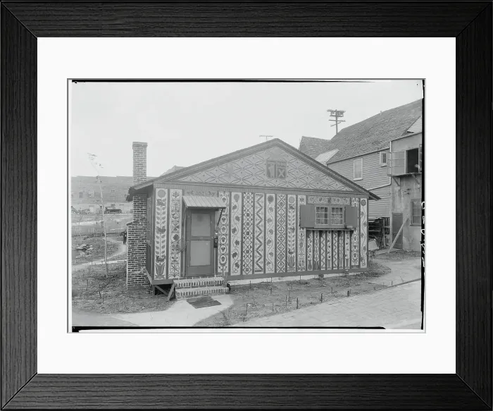 Framed Print : Elaborately Decorated House Framed Print : Elaborately Decorated House