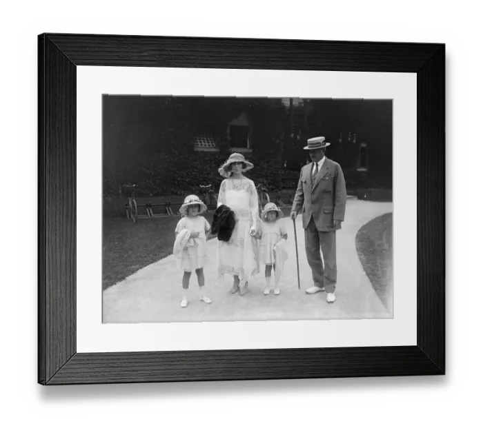 Framed Print : A Society Family in 1922 Framed Print : A Society Family in 1922