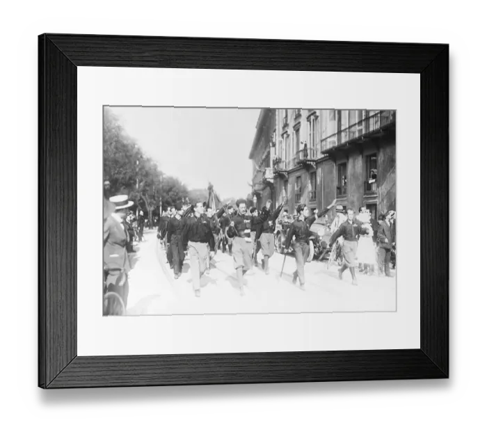 Framed Print : Italian Fascists in 1922