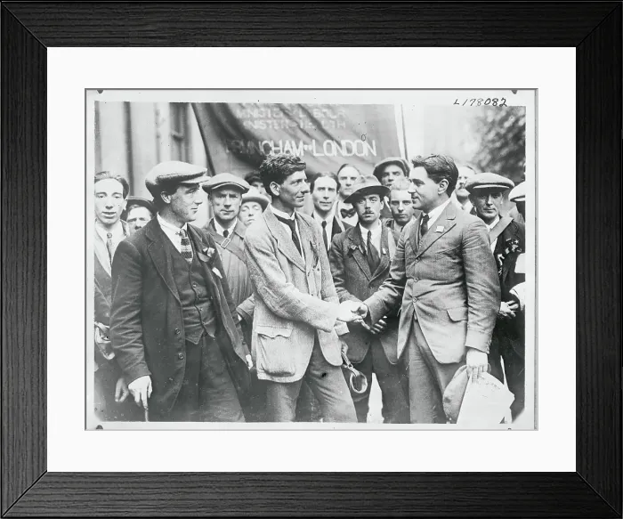 Framed Print : British Unemployment Marchers Framed Print : British Unemployment Marchers