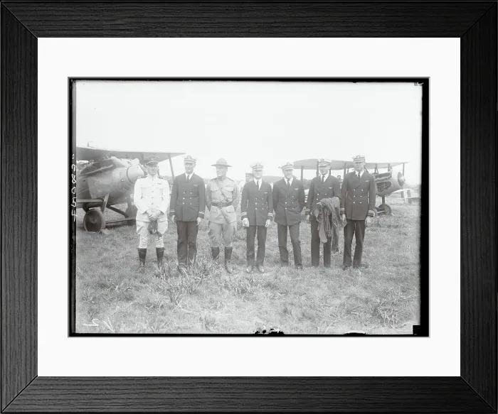 Framed Print : American Navy Fliers in 1922 Framed Print : American Navy Fliers in 1922