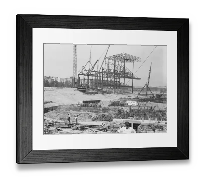Framed Print : Construction of Yankee Stadium Framed Print : Construction of Yankee Stadium