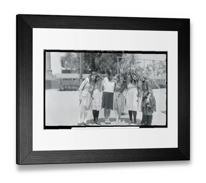 Framed Print : Young and Oldest Flapper Posing Together Framed Print : Young and Oldest Flapper Posing Together