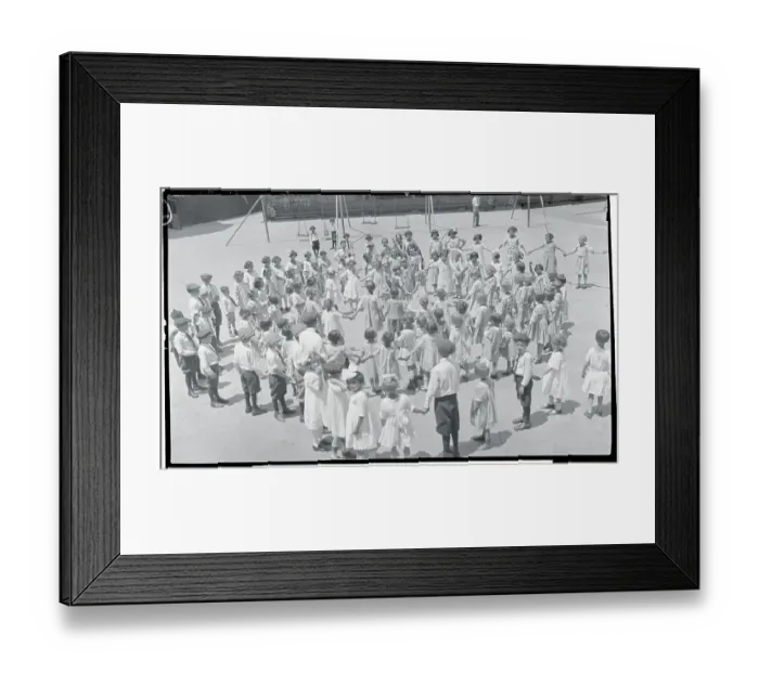 Framed Print : Crowd of Children During Guided Play Framed Print : Crowd of Children During Guided Play