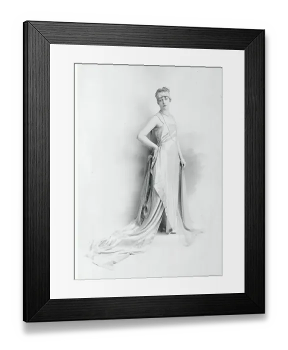 Framed Print : Model Posing in Evening Gown Framed Print : Model Posing in Evening Gown