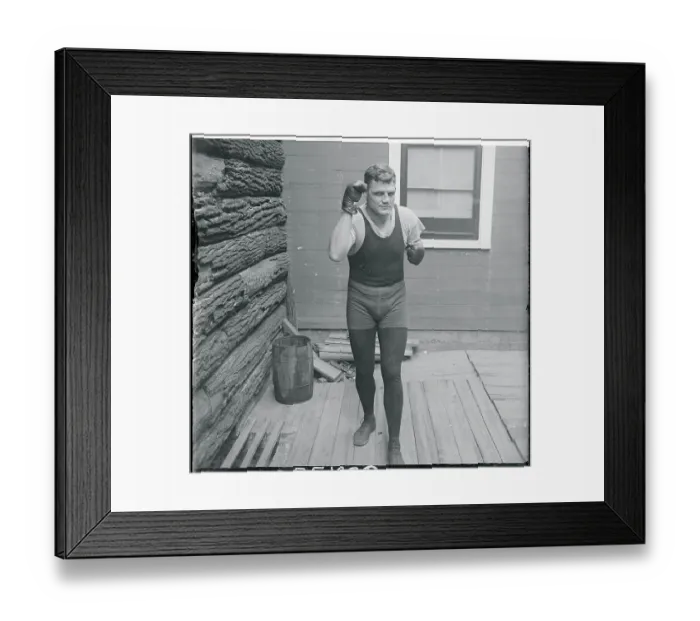Framed Print : Bill Brennan in Fighting Pose Framed Print : Bill Brennan in Fighting Pose