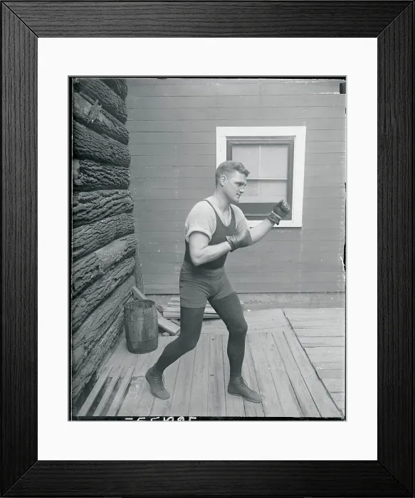 Framed Print : Bill Brennan in Fighting Pose Framed Print : Bill Brennan in Fighting Pose