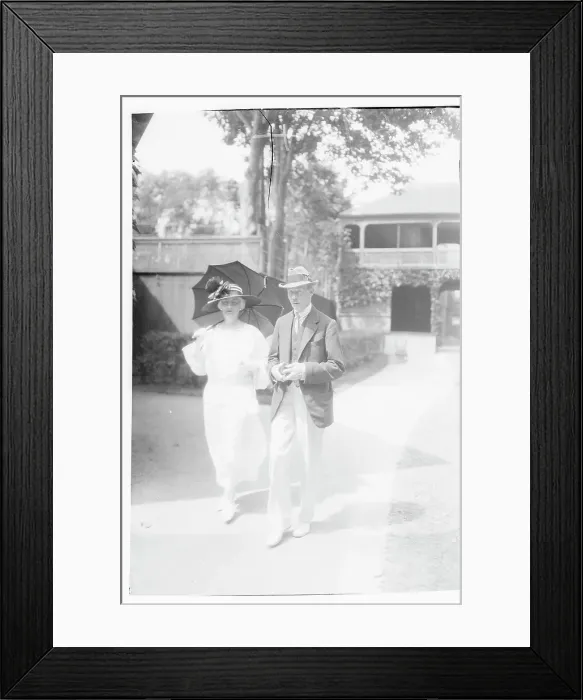 Framed Print : Society People Enjoying a Walk Framed Print : Society People Enjoying a Walk
