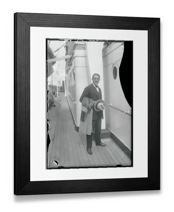 Framed Print : Actor Harry Meyers with Coat and Hat Framed Print : Actor Harry Meyers with Coat and Hat