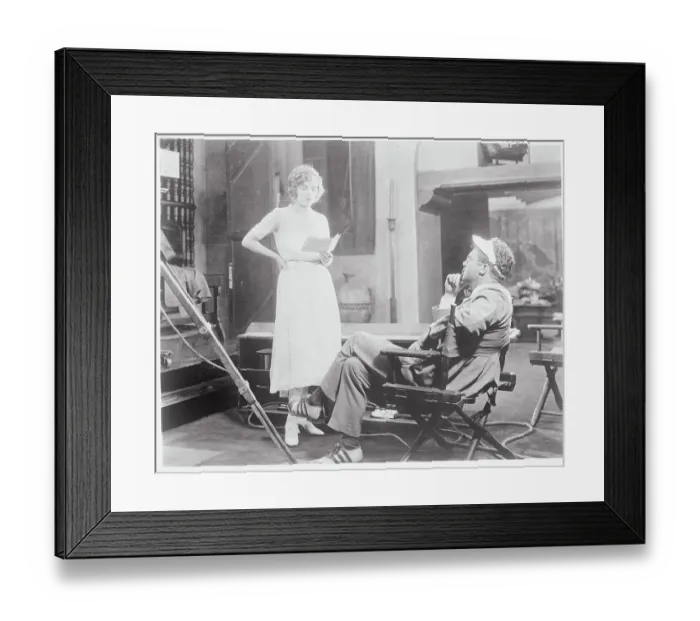 Framed Print : Blanche Sweet Rehearsing with Her Husband Framed Print : Blanche Sweet Rehearsing with Her Husband