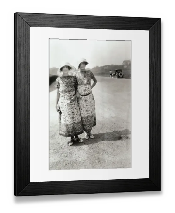 Framed Print : Socialites Posing for Camera Framed Print : Socialites Posing for Camera
