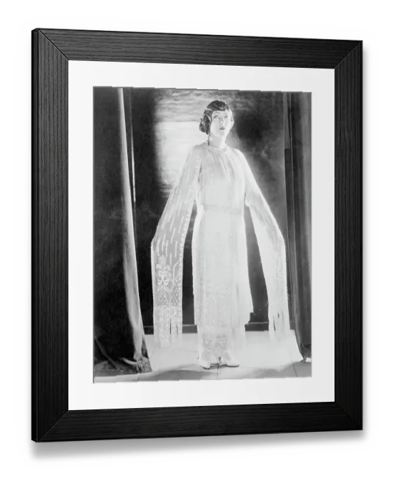 Framed Print : Actress Gloria Swanson Posing in Long Dress Framed Print : Actress Gloria Swanson Posing in Long Dress