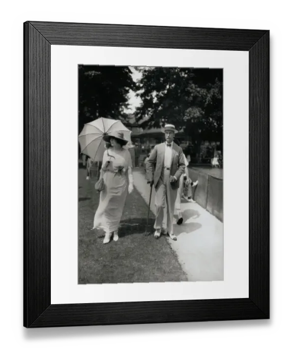Framed Print : Socialites Strolling Together Framed Print : Socialites Strolling Together