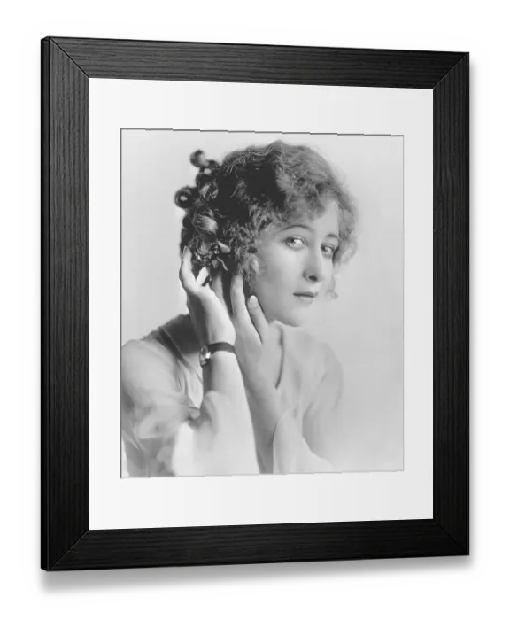 Framed Print : Actress Mildred Harris Wearing Feminine Hairstyle Framed Print : Actress Mildred Harris Wearing Feminine Hairstyle