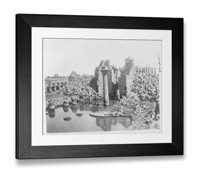 Framed Print : Ruins at Egyptian Temple Framed Print : Ruins at Egyptian Temple