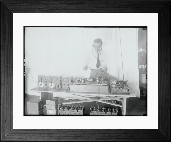 Framed Print : Radio Operator Framed Print : Radio Operator
