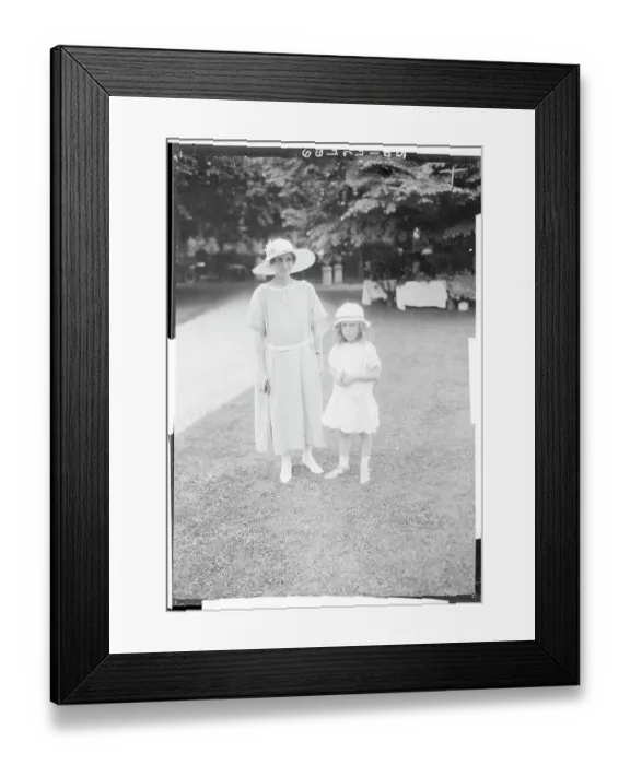 Framed Print : Society Woman and Daughter Framed Print : Society Woman and Daughter