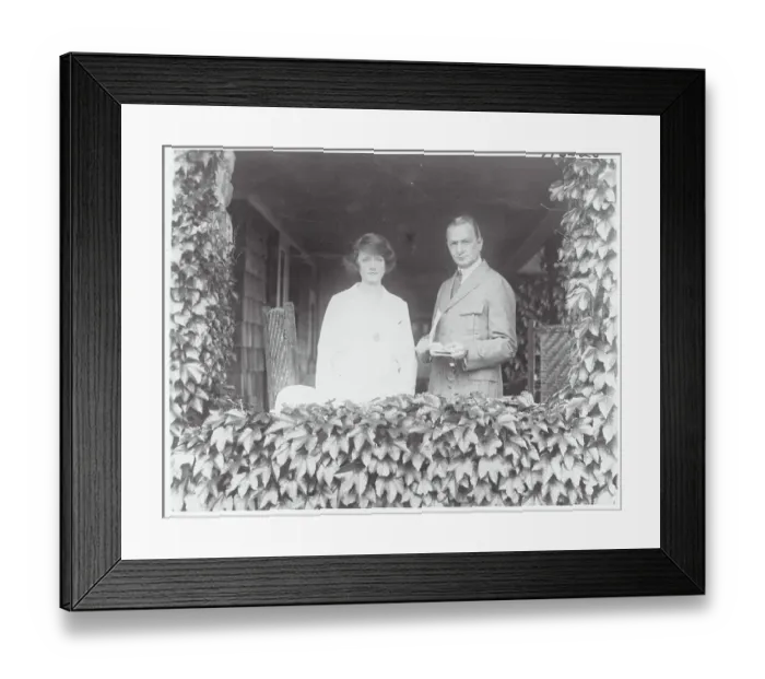 Framed Print : Flo Ziegfeld and Wife at Their Home Framed Print : Flo Ziegfeld and Wife at Their Home