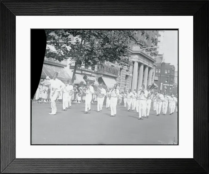 Framed Print : African Americans Parading in Costumes Framed Print : African Americans Parading in Costumes