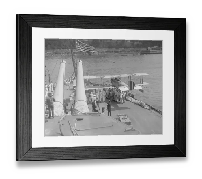Framed Print : Airplane on Aircraft Carrier Framed Print : Airplane on Aircraft Carrier