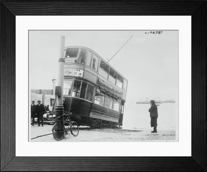 Framed Print : British Double-Decker Tram of 1920's Framed Print : British Double-Decker Tram of 1920's