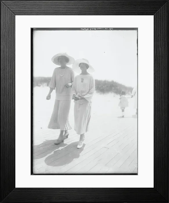 Framed Print : Lady Acquaintances Strolling Outdoors Framed Print : Lady Acquaintances Strolling Outdoors