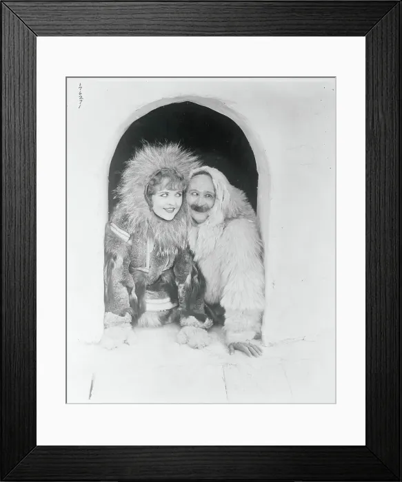 Framed Print : Actors Posing in Fur Coats Framed Print : Actors Posing in Fur Coats