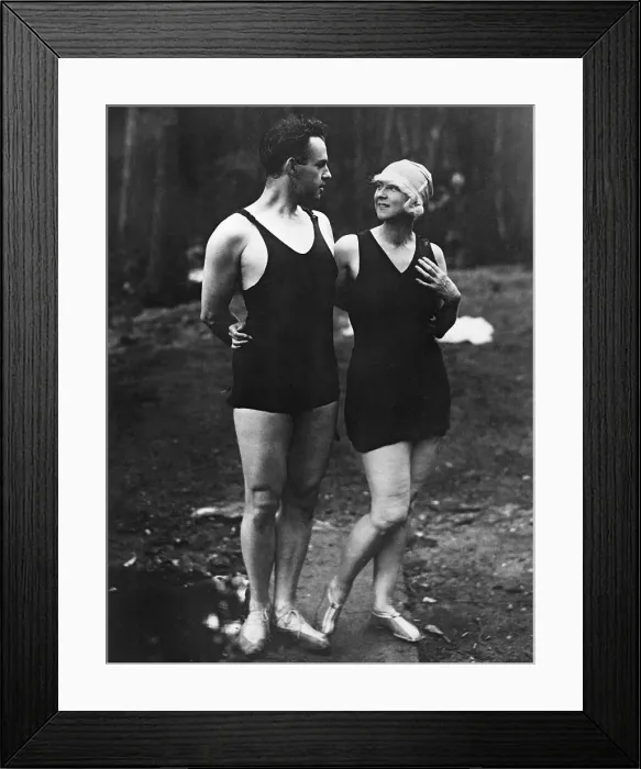 Framed Print : Ruth St. Denis and Ted Shawn Looking at Each Other Framed Print : Ruth St. Denis and Ted Shawn Looking at Each Other