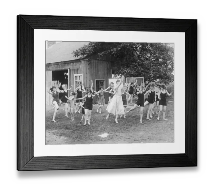 Framed Print : Girls Studying Dancing Under Ted Shawn and Ruth St. Denis Framed Print : Girls Studying Dancing Under Ted Shawn and Ruth St. Denis