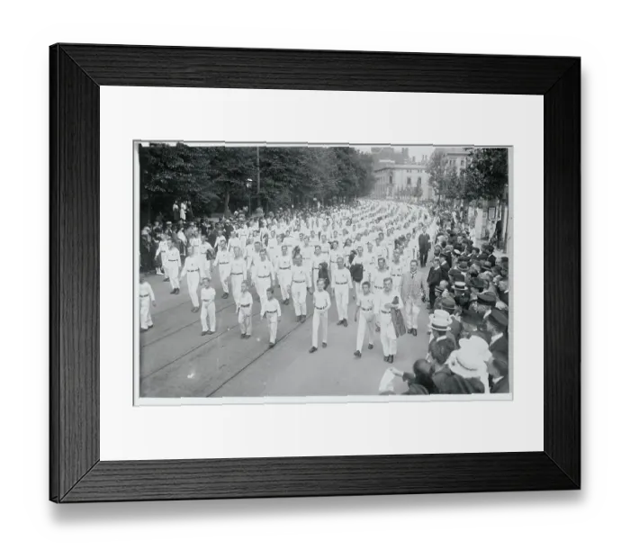 Framed Print : Gymnasts on Parade