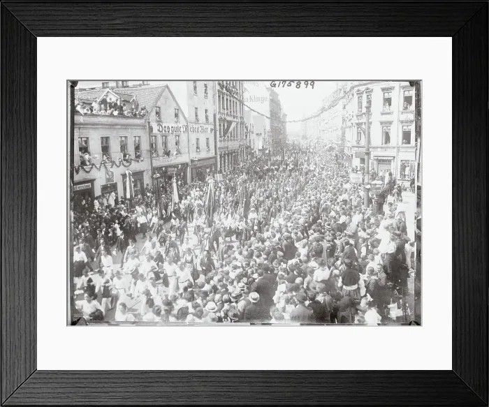 Framed Print : Massive Crowd in Streets for Carnival Framed Print : Massive Crowd in Streets for Carnival