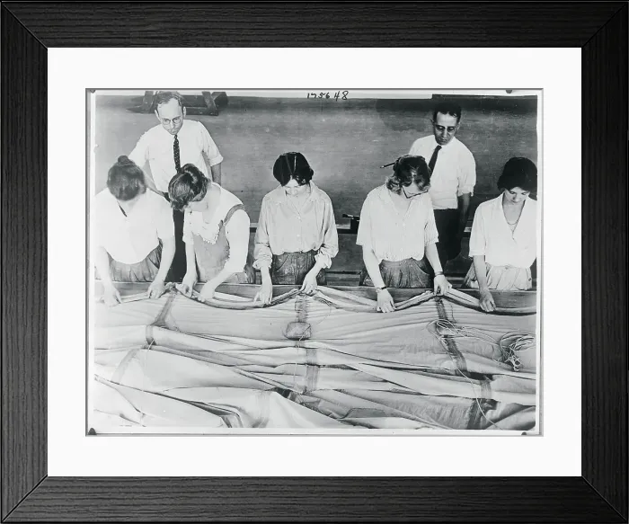 Framed Print : Workers in Aircraft Factory Framed Print : Workers in Aircraft Factory