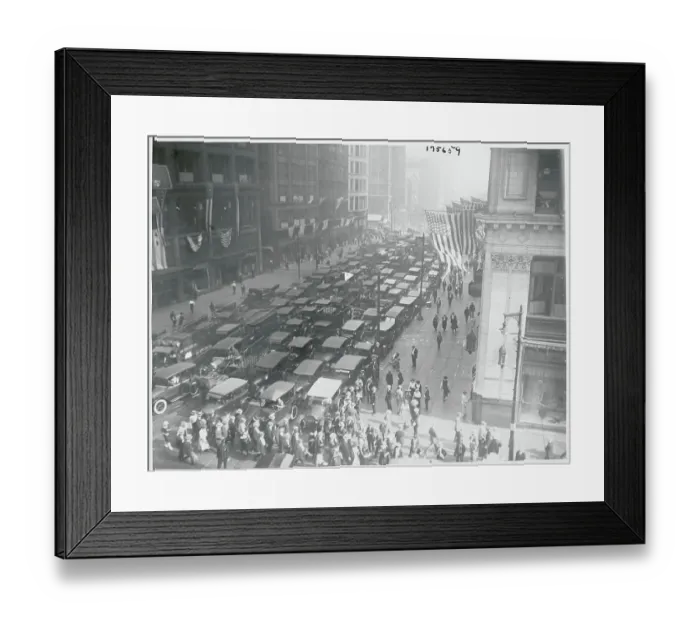 Framed Print : Traffic Jam in City Street Framed Print : Traffic Jam in City Street