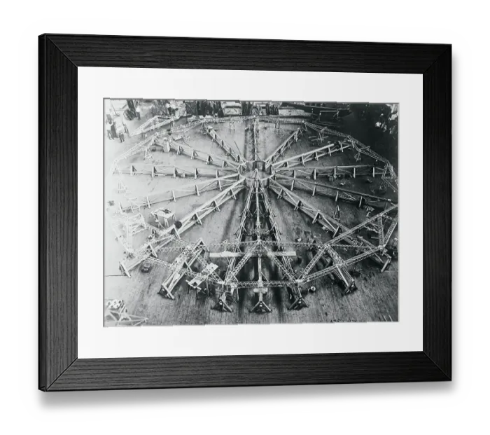 Framed Print : Dirigible Under Construction Framed Print : Dirigible Under Construction