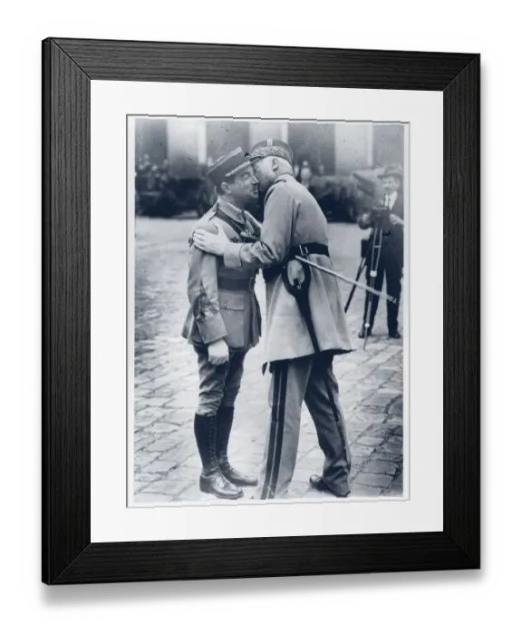 Framed Print : Rene Fonck Receives Award Framed Print : Rene Fonck Receives Award