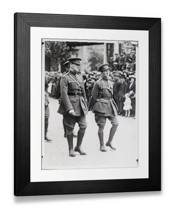 Framed Print : Collins and Mulcahy at Griffith's Funeral Framed Print : Collins and Mulcahy at Griffith's Funeral