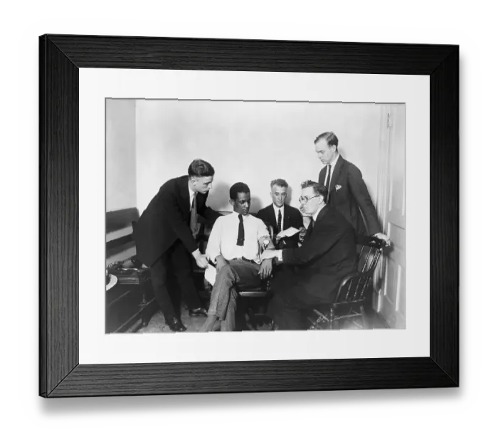Framed Print : Officials Experiment With Lie Detector Framed Print : Officials Experiment With Lie Detector