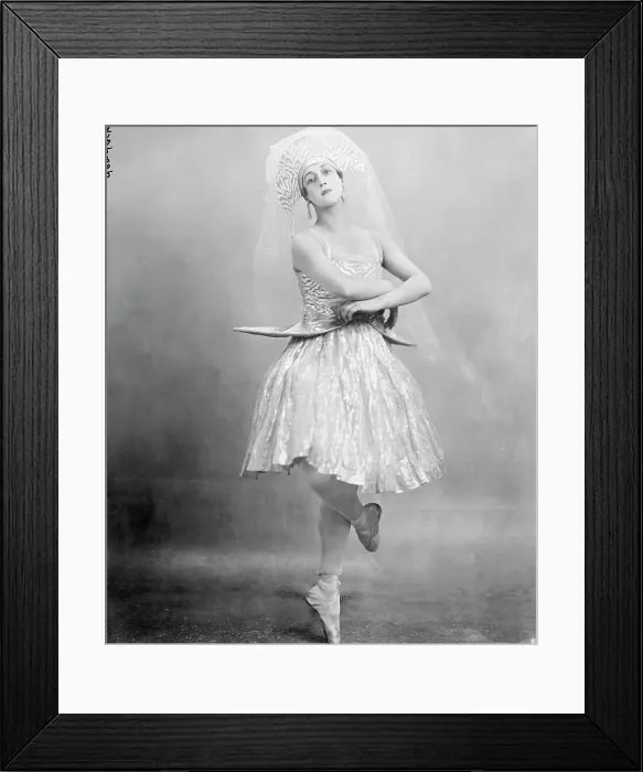 Framed Print : Tamara Karasavina Performing Ballet