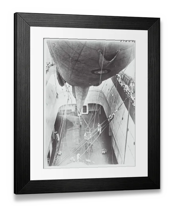 Framed Print : Air Balloon on Ship Framed Print : Air Balloon on Ship