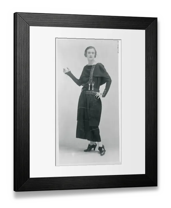 Framed Print : Model Wearing Paris Fashion Framed Print : Model Wearing Paris Fashion